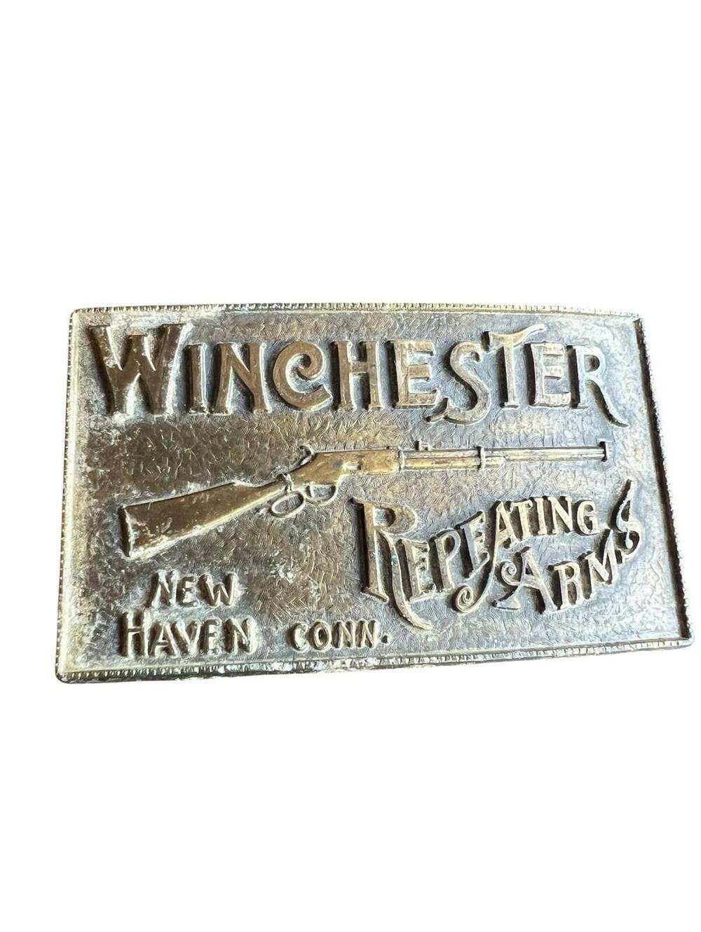 Vintage Winchester Repeating Arms Belt Buckle